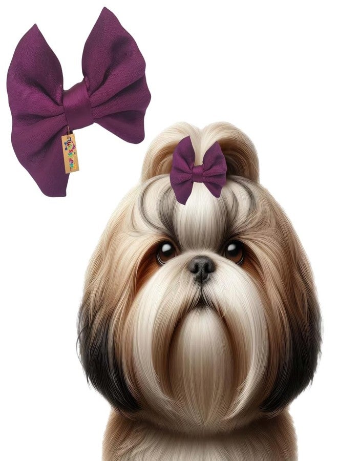 ويستيرن إرا مشبك شعر للكلاب بتصميم مستوحى من العصر الغربي | إكسسوار أنيق للحيوانات الأليفة | ناعم ومريح | مناسب للكلاب الصغيرة والمتوسطة والكبيرة | مثالي للعناية الشخصية، وجلسات التصوير، والحفلات، والاستخدام اليومي | تصميم عصري ومتين للحيوانات الأليفة (بنفسجي) - Image 1